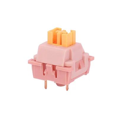 Customised Mechanical Keyboard Shafts Peach Axis V2 Conductive Stroke 2.0+0.6mm 5pin Linear Shaft Supports Hot Swapping