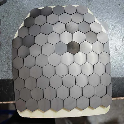 1kg Hexagonal SiC Ceramic Tiles 40pcs for Multi-curve PEUD Panels. Tax-free US Shipment.