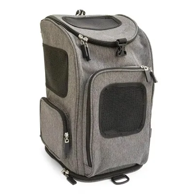 YCW Fashion Large Capacity Portable Foldable Polyester Mesh Pet Carrier Small Animals Zipper Closure Side Pockets Travel Made