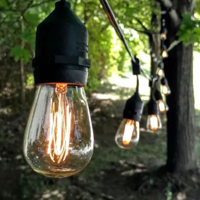 Supplier Outdoor Indoor Focus Led Replacement S14 ST64 A60 Globe Bulb Commercial Grade IP65 Waterproof Festoon String Lights