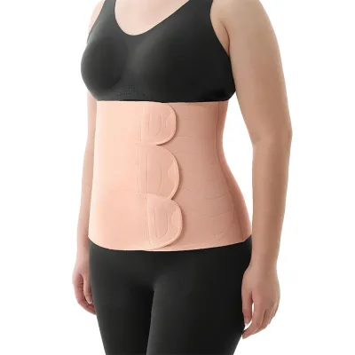 For New Postpartum Belly Wrap Waist Cincher Breathable Elastic Three-Section for Closure Cotton Seamless Trimmer