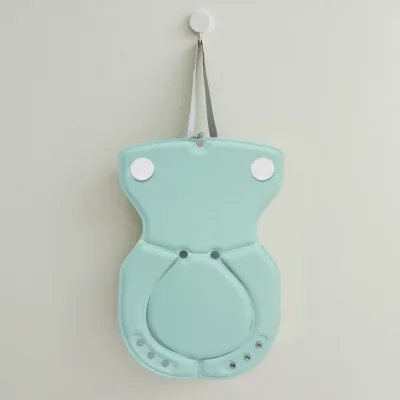 Folding Design Plastic Waterproof Kids Bath Tub Mat Set with Massage Safe Infant Bath Pad Seat for Shower and Toilet Use