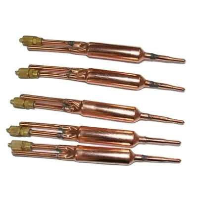 Welded Copper Filter Drier with 1/4" Access Valve for Electric Gas Powered Refrigeration Parts Frost-Free for Household Hotels