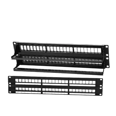 Wholesale Manufacturers Supply CAT6 UTP Unshielded Network Wiring Patch Panel 24/48 Ports 6 Empty Rack Compatible Mode