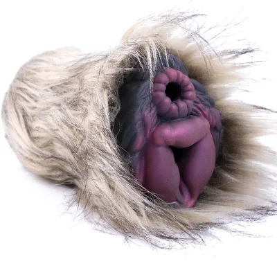 Fantasy Adult SexToy for Men,Dual-Channel Design Men's Masturbator,Furry Anatomical Male Masturbator