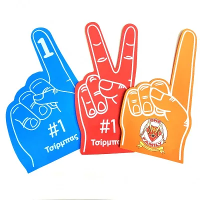 2024 Custom Professional Big Red and Blue Colored Soccer Fan Cheering Item