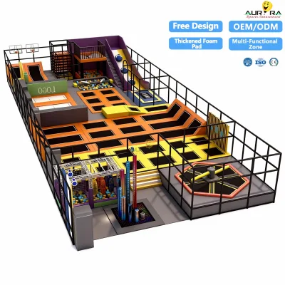 Aurora TP01 Indoor Kids Trampoline Park Inflatable Commercial Preschool Safe Non Toxic Easy Clean Soft Play Bouncing Equipment