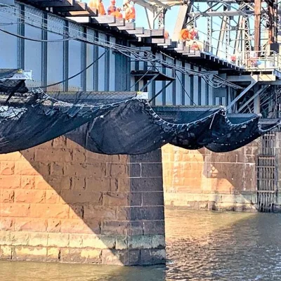 Custom Heavy Duty Bridge Repair Safety Nets Personal Protective Netting