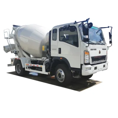 Famous Brand 4 Cbm Chassis Concrete Mixer Truck 2 Axles Mini Truck 4 Cubic Meters Capacity New Condition Engine Core Component