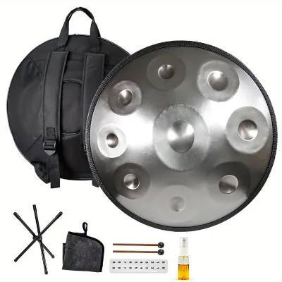 18-inch 9-note hand drum for wholesale is popular abroad at reasonable prices. Comes with a case and various musical accessories