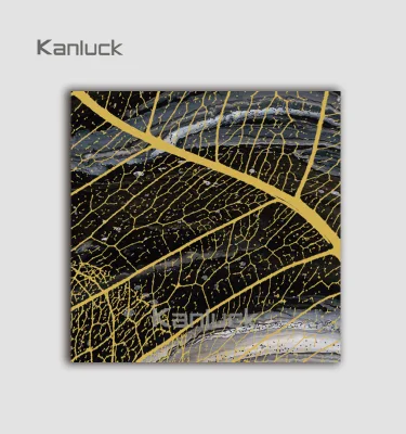 Art Painting Abstract Canvas With Gold Foil