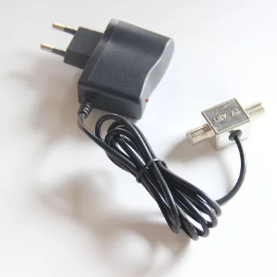 MMDS Down Converter Power Adapter Two Round Pin Plug EU Plug TV Connector