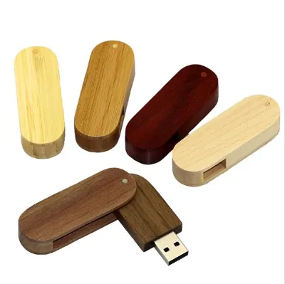 Wholesale Custom Wooden USB Flash Drive 1GB-64GB USB 2.0 with Silk Screen Printing