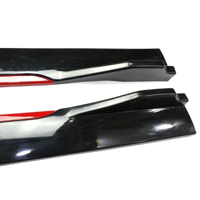 Bumper Extension Rocker Panels Lip Side Skirts Skirt Universal Car Side Bumper Lip Body Kit Lower Side Bottom Line Extensions
