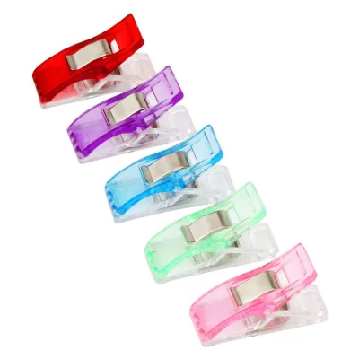 Sewing Clips Pack Multifunctional Quilting Crafting and Knitting Clamps Plastic Clips for Dressmaking, DIY Crafting, Photos Hang