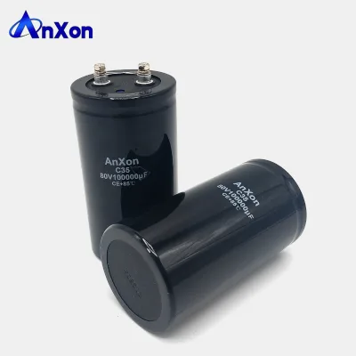 80V 100000uF Large Capacitance Aluminum Electrolytic Capacitor for Inverters