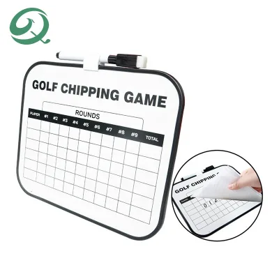 Custom Golf Scoreboard Holder & Writable Double-Sided Dry Erase Board Waterproof Plastic Portable Golf Score Writing Board
