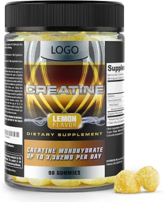 Higher Quality Male Female Promote Muscle Growth Restore Physical Fitness Lemon Flavored Creatine Monohydrate Creatine Gummies