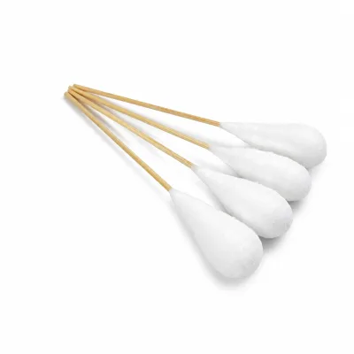 50 Pcs Plastic Stick Large Tip Cotton Swabs Disposable With Resealable Zip Bag for Household Cleaning
