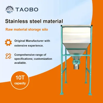 Stainless Steel Batching Silo High Precision Weighing Storage Bin