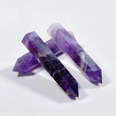Huiying Crystal wand stick big amethyst crystal massage wand stick Crafts