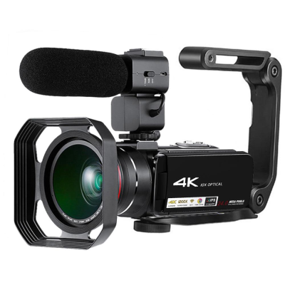 4K Digital Video Camera with 500 Million Pixels,Support IOS/Android and 3.0'' Touch Display