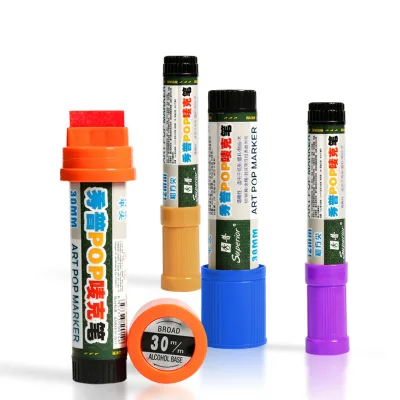Bview Art 2026 Hot Bigger Tip Pop Marker Pen for Stone Ceramic Glass Wood Rock Painting