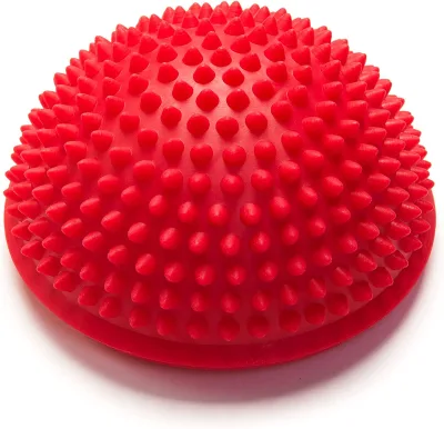 Red Logo Customized Spiky Massage Half Ball