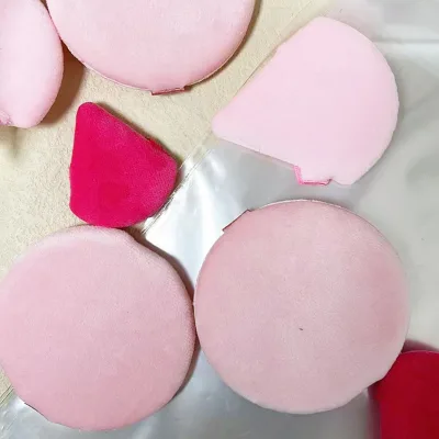PUFF Soft Powder Puff Customized with Your Own logo pink Private Label Puff