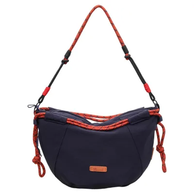 Waterproof Soft Three-dimensional Nylon Oxford Cloth Women's Zipper Printed Pattern Large Capacity Lightweight Crossbody Handbag