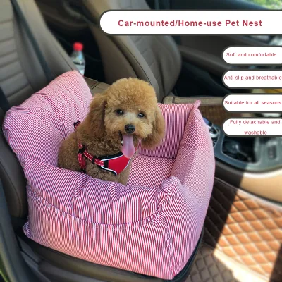 OEM/ODM Custom Pet Car Seat Striped Design Dog Car Booster Seat