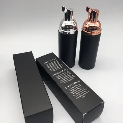 Frosted Lash Foam Shampoo Brown Bottles Kit for Clients Sensitive Skin Rose Gold Lash Shampoo Bottles