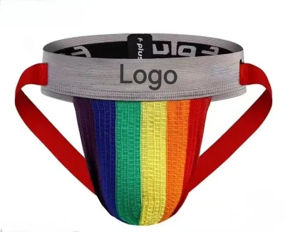 Logo Custom Breathable Men's Sexy Low-rise Spandex/Cotton Jockstrap