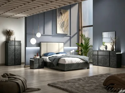 Wholesale Price Five Star Modern Design Hotel King Room Wooden Bedroom Furniture Sets for Beach Hotels and Apartments