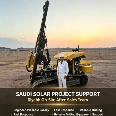 APCOM Small Crawler Photovoltaic Pile Driver for Photovoltaic Systems