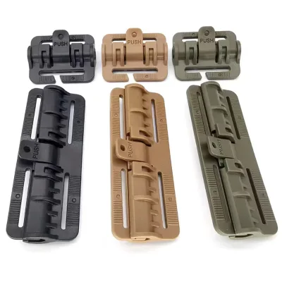 Vest Lock Slider Wide Application Punch Free Tactical Vest Quick Release Buckle MOLLE Strip Module Strip Plastic Buckle Hinge