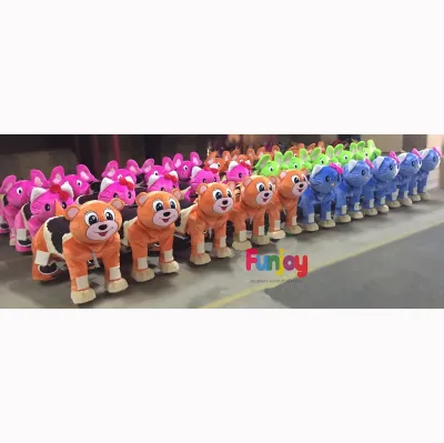 China Factory Customizable Large Electric Walking Animal Plush Carts Unisex Mall Ride-On for All Ages