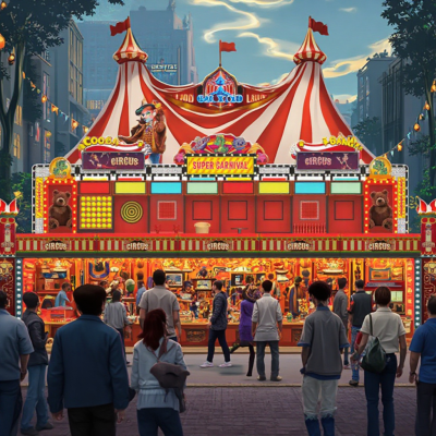 Carnival Games Sports & Entertainment Toys Video Game Consoles Move the Wire Carnival Game Booth