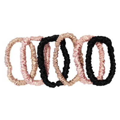Designer Durable Rubber Hair Ties Fashionable and Sweet Party Hair Bands Made of Silk Fabric