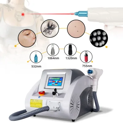 Portable Q Switch ND YAG Laser Carbon Peel Machine Home Use Beauty Equipment for Facial Whitening Skin Rejuvenation Tattoo