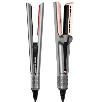 Factory Custom Private Label No Heat Damage 110,000 RPM High-Speed Airflow 2-in-1 Wet to Dry Hair Straightener Blow Dryer
