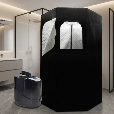 OEM Uppblasbar Bastu Foldable Hexagon Sauna Cabin Portable Infrared Sauna for Swedish Home Spa