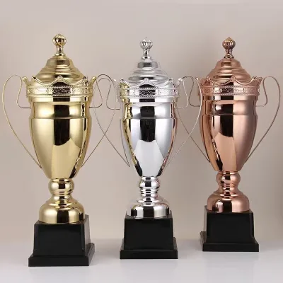 Superior Quality Large Metal Football Trophies for Honoring Winners in Soccer Tournaments Soccer Trophy