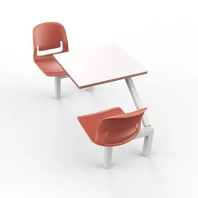 Factory Customized Durable School Cafeteria Furniture Restaurant Tables and Chairs Detachable Dining Table and Chairs Set
