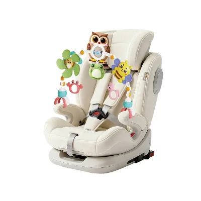 Cute Cartoon Animal Design Baby Stroller Toys Hanging Baby Bed Bell Stroller Arch Toys