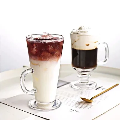 Drinking Tea Customised Insulated Reusable Glass Vintage Coffee Cup