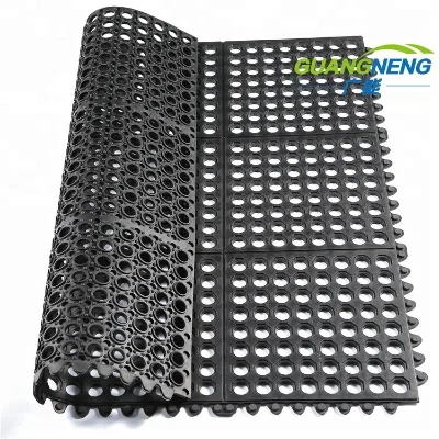 Factory Price  Heavy-Duty Garage Flooring Car Wash Room Rubber Tile Rigid Modular Colorful Interlocking Garage Floor