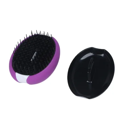 Round Plastic Scalp Brush Round Hair Shampoo Scalp Massager Brush Soft PP Bristle Care Scalp Massager Hair Brush