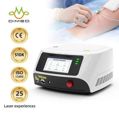 CE MDR Manufacturer Electricity 980 nm 1470nm EVLT Varicose Vein Laser Treatment Endovenous Ablation 45W/30W Mini Invasive