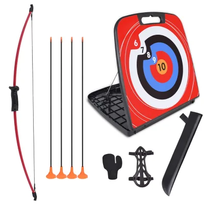 Factory Sale Bow and Arrow Set with Rubber Suction Cup Arrows PP Target Box Kids Adult Archery Game Take-Down Youth Bow